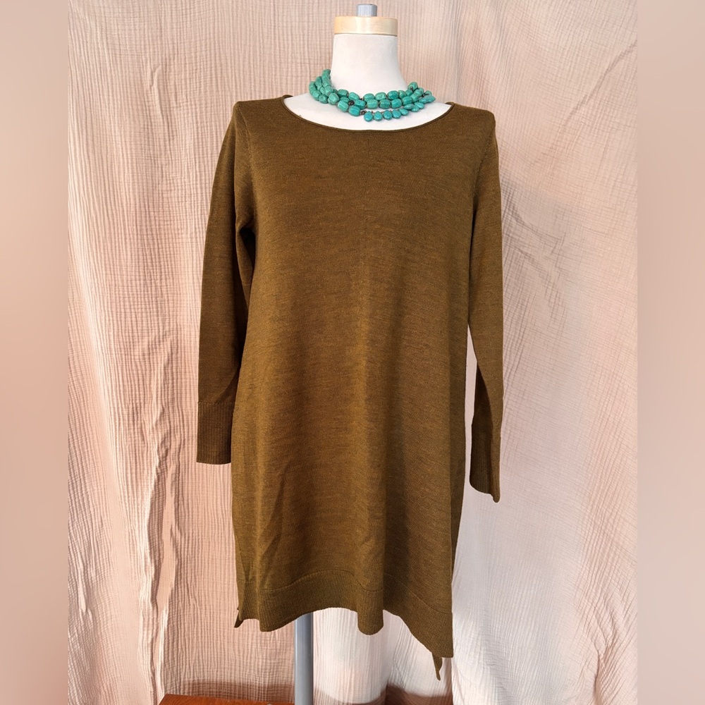 Eileen Fisher Long Sleeve Brown Sweater